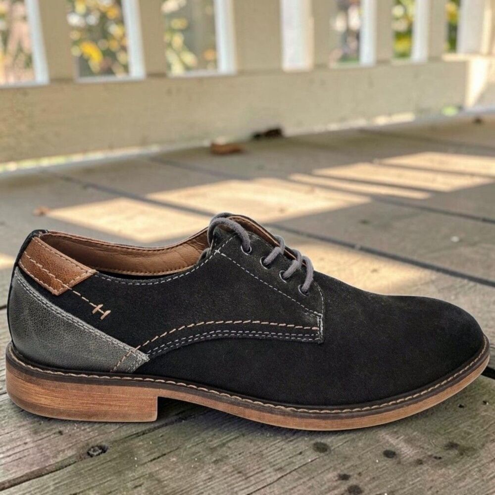 Sonoma Goods For Life Marcus Suede Derby Dress Shoes Mens 11 Gray Urban Rugged